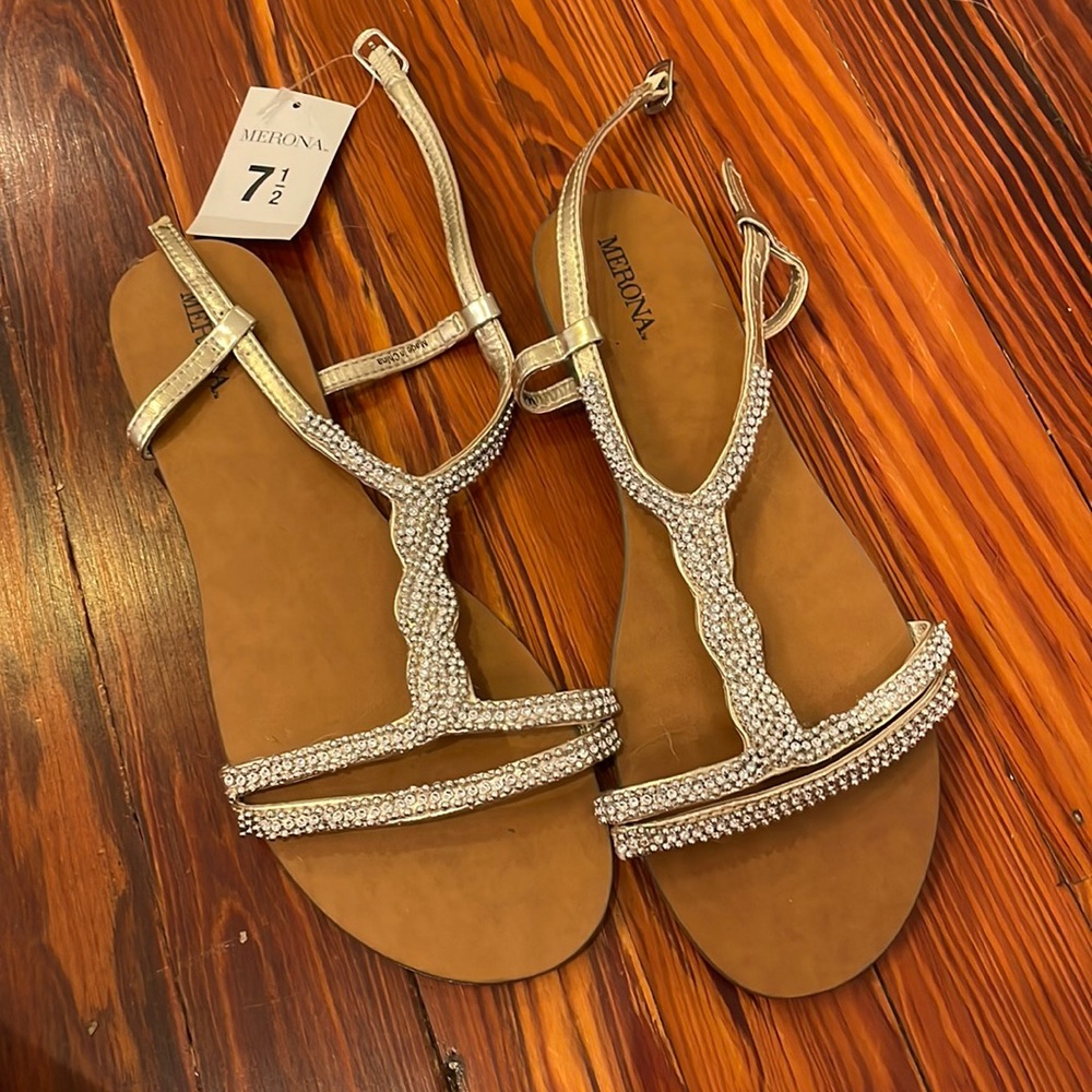 Brand new studded sandals